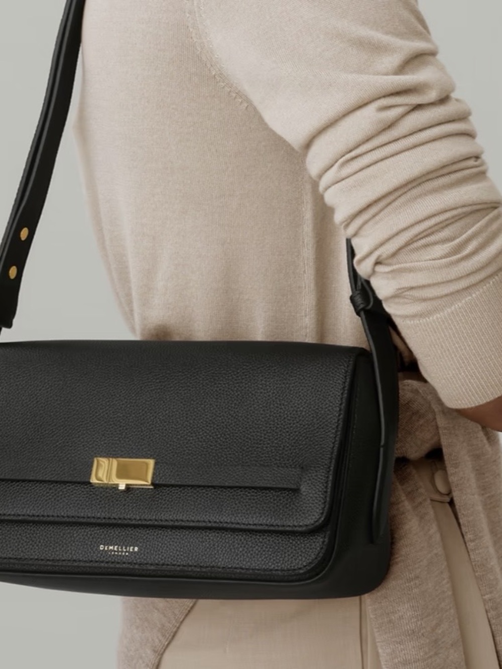 DeMellier New York Black Crossbody Bag won’t leave up long brand new in box - Picture 9 of 9